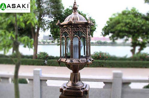 Mẫu đèn trụ cổng phong cách cổ điển