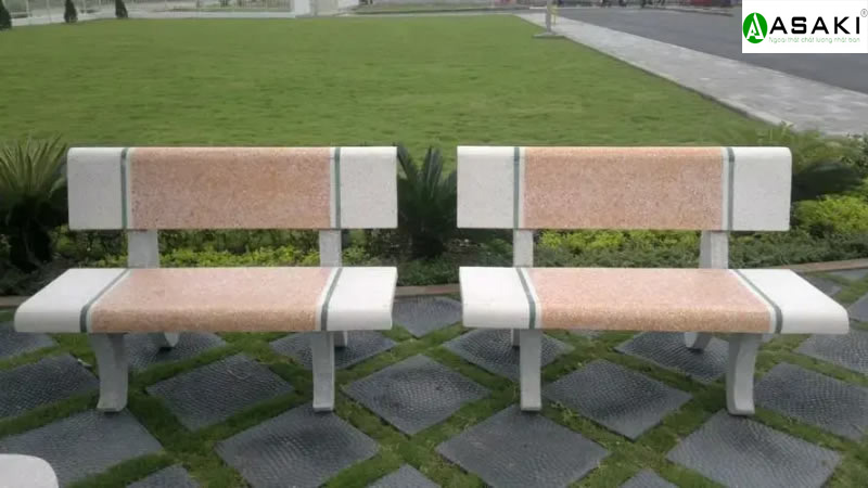 Mẫu ghế đá công viên hiện đại