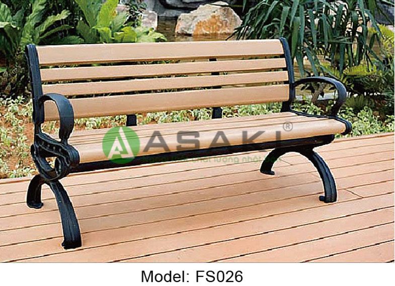Ghế dài sân vườn đơn giản hiện đại ZXFS026