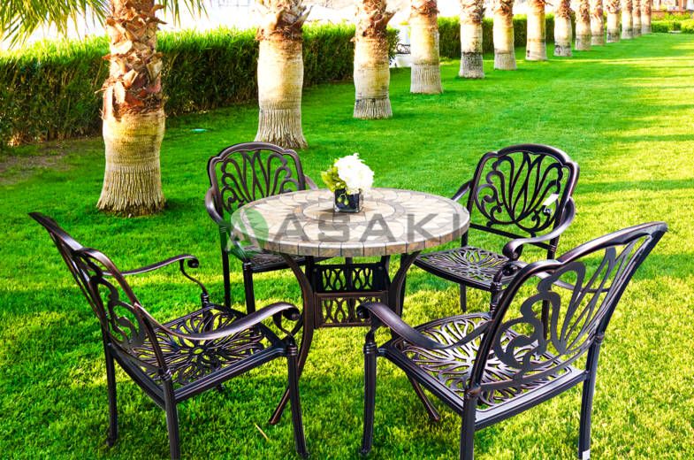 Bộ bàn ghế sân vườn bèn đẹp cao cấp ZXM09013H026
