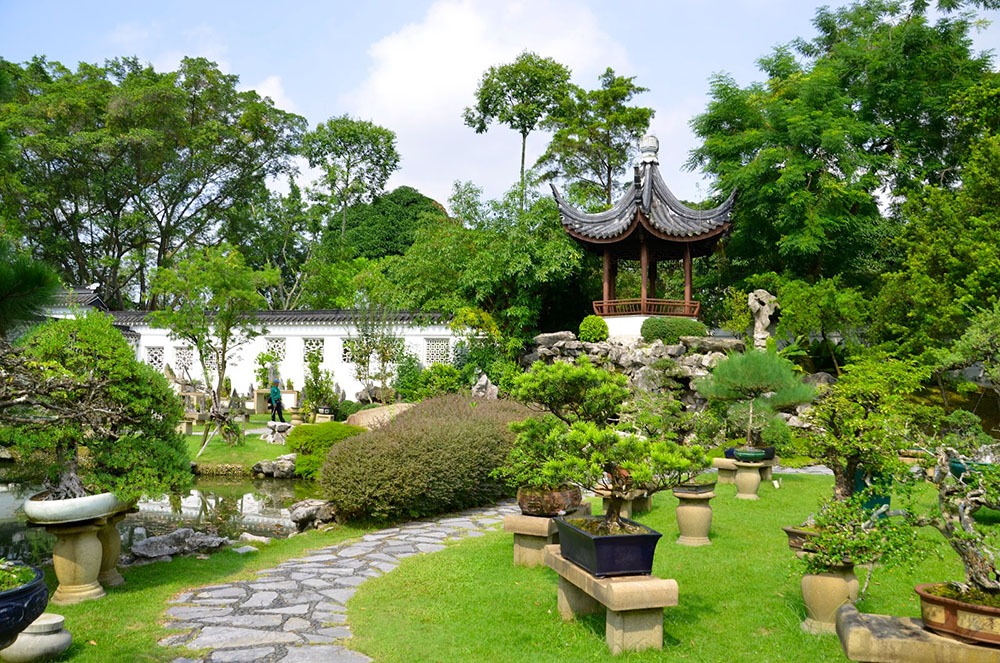 Sân vườn hiện đại với những đặc trưng mang phong cách Trung 
