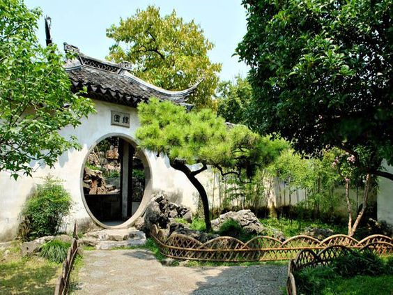 Thiết kế sân vườn phong cách Trung